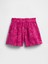 Kız Çocuk Koyu Pembe Örme Şort 3