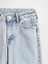 Kız Çocuk Açık Mavi Wide Leg Jean Pantolon 2