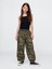 Kız Çocuk Siyah Baskılı Poplin Baggy Jogger Pantolon 1