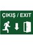 Çıkış/ Exıt Uyarı Levhası Etiket 25X35 cm 1