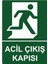 Acil Çıkış Kapısı Uyarı Levhası Etiket 25X35 cm 1