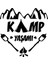 Kamp Yaşamı Araba Sticker 17X17 cm Siyah 1