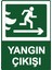 Yangın Çıkışı Uyarı Levhası Etiket 25X35 cm 1