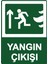 Yangın Çıkışı Uyarı Levhası Etiket 25X35 cm 1