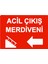 Acil Çıkış Merdiveni Uyarı Levhası Dekota 25X35 cm 1