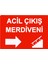 Acil Çıkış Merdiveni Uyarı Levhası Dekota 25X35 cm 1