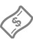 Dolar Banknot Araba Sticker 17X17 cm Gri 1
