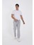 Unisex Üç Iplik Basic Eşofman Özel Tasarım Pantolon - Gri 3