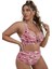 Yaz Büyük Beden Bikini Çizgili Baskılı Çok Renkli Iki Parçalı Yüksek Bel Külot Kadın Mayo Beden: 2xl (Yurt Dışından) 1