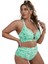 Yaz Büyük Beden Bikini Çizgili Baskılı Çok Renkli Iki Parçalı Yüksek Bel Külot Kadın Mayo Beden: 4xl (Yurt Dışından) 2
