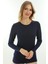Uzun Kollu O Yaka Slim Fit Kadın Body 2040 1