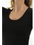 Kısa Kollu U Yaka Slim Fit Kadın Body T-Shirt 2038 3