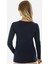 Uzun Kollu V Yaka Slim Fit Kadın Body 2039 3