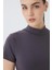 Balıkçı Yaka Kısa Kol Kadın Body T-Shirt 2046 3