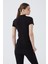 Balıkçı Yaka Kısa Kol Kadın Body T-Shirt 2046 4