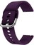 Samsung Galaxy Watch Active2 44MM Uyumlu 20MM Silikon Kordon Mor 2