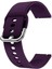 Samsung Galaxy Watch Active2 44MM Uyumlu 20MM Silikon Kordon Mor 5