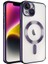 iPhone 14 Plus Kılıf Kenarları Renkli ve Magsafe Halkalı Şık Auraq Premium Silikon Şeffaf 1