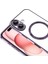 iPhone 14 Pro Max Kılıf Kenarları Renkli ve Magsafe Halkalı Şık Auraq Premium Silikon Şeffaf 5