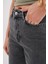Kadın Palazzo Salaş Paça Süper Yüksek Bel Jean Pantolon Antrasit 7