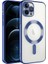 iPhone 12 Pro Kılıf Kenarları Renkli ve Magsafe Halkalı Şık Auraq Premium Silikon Şeffaf 1