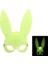 Karanlıkta Yanan Glow Floresan Tavşan Maskesi 1
