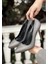 Hillar Platin Saten Stiletto Ayakkabı 2