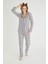Lisanslı Düğmeli Uzun Kol Pijama Takım Roz-56 1