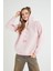 Lisanslı Baskılı Kapüşonlu Pembe Sweatshirt 2