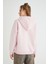 Lisanslı Baskılı Kapüşonlu Pembe Sweatshirt 5