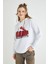 Lisanslı Baskılı Kapüşonlu Kalın Sweatshirt 3