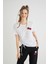 Lisanslı Baskılı Beyaz Tişört Regular Fit 1