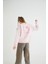 Lisanslı Baskılı Kalın Pembe Sweatshirt 4
