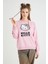 Lisanslı Baskılı Oversize Fit Pembe Sweatshirt 1