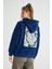 Lisanslı Kapüşonlu Kalın Sweatshirt 5