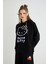 Lisanslı Baskılı 3D Kapüşonlu Kalın Sweatshirt 5