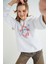 Lisanslı Baskılı Kapüşonlu Oversize Sweatshirt 3