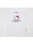 Lisanslı Baskılı Basic Beyaz T-Shirt Relaxed Kalıp 2