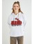 Lisanslı Baskılı Kapüşonlu Kalın Sweatshirt 1