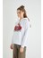 Lisanslı Baskılı Kapüşonlu Kalın Sweatshirt 4
