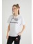 Lisanslı Baskılı Basic T-Shirt Relaxed Kalıp Pamuk 3