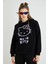 Lisanslı Baskılı 3D Kapüşonlu Kalın Sweatshirt 1