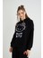 Lisanslı Baskılı 3D Kapüşonlu Kalın Sweatshirt 4