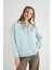 Lisanslı Baskılı Kapüşonlu Fit Yeşil Sweatshirt 3