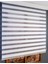 Beyaz Dar Plise Zebra Perde 3