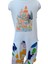 Kız Çocuk T-Shirt Çınar Baskılı Önden Bağlamalı Ekru 1