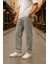 Baggy Gri Renk Rahat Kesim Erkek Jeans Pantolon 1