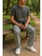 Baggy Gri Renk Rahat Kesim Erkek Jeans Pantolon 3
