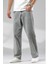 Baggy Gri Renk Rahat Kesim Erkek Jeans Pantolon 4