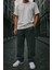 Baggy Siyah Renk Rahat Kesim Erkek Jeans Pantolon 3